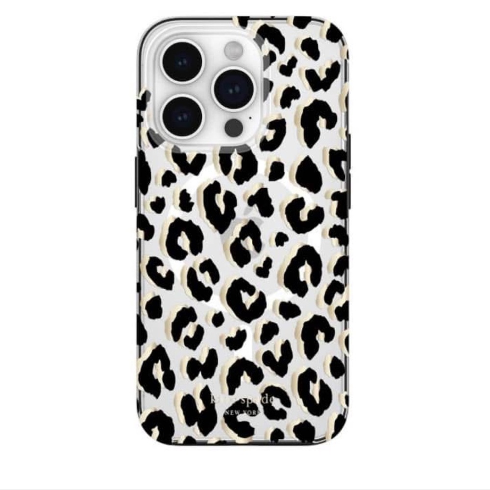 kate spade Leopard  Print Phone Case iPhone 15 Pro